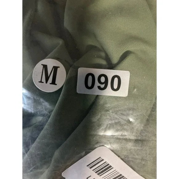 Talisea Olive Green one Piece Tankini Swimsuit with Shorts Mesh Detail Size M - Picture 5 of 5